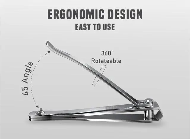 Alt view image 4 of 7 - Nail Clipper Set Premium Stainless Steel Fingernail & Toenail Clippers for Men & Women | Sharp, Curved Blades | Travel-Friendly, Gift-Ready