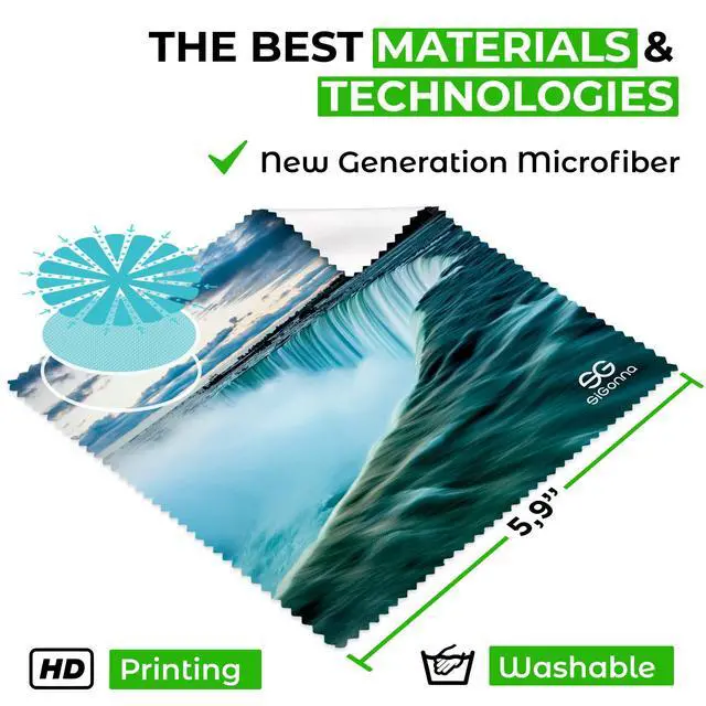 Alt view image 2 of 6 - Cleaning Cloth for Glasses - Eyeglass Cleaning Cloth - Lens Cleaning Cloth - Microfiber Glasses Cleaning Cloth for Phone, Screens, Camera Lens Cleaner - 6 pcs