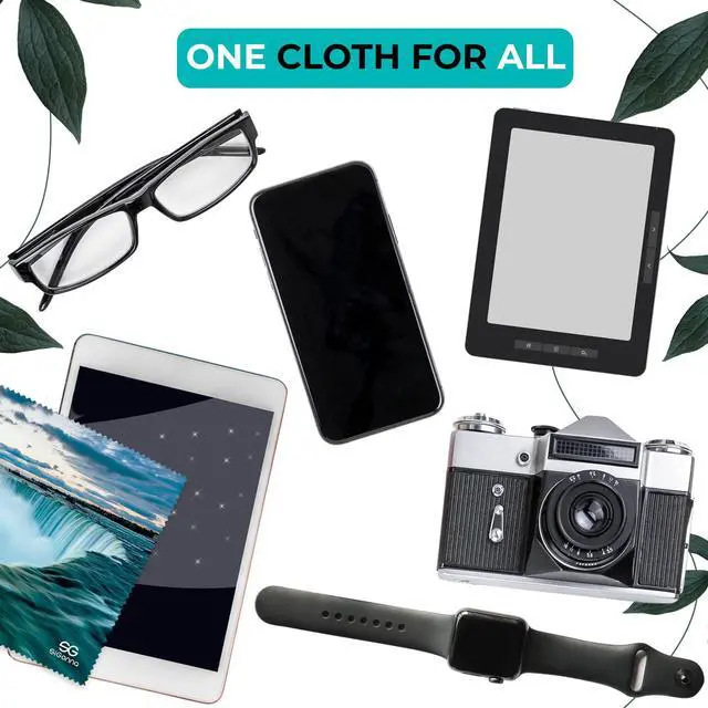 Alt view image 6 of 6 - Cleaning Cloth for Glasses - Eyeglass Cleaning Cloth - Lens Cleaning Cloth - Microfiber Glasses Cleaning Cloth for Phone, Screens, Camera Lens Cleaner - 6 pcs