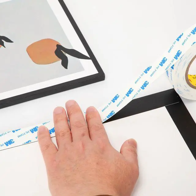 Alt view image 4 of 7 - 3M Double Sided Tape 0.39"×16.5Ft No Damage Double Sided Wall Tape