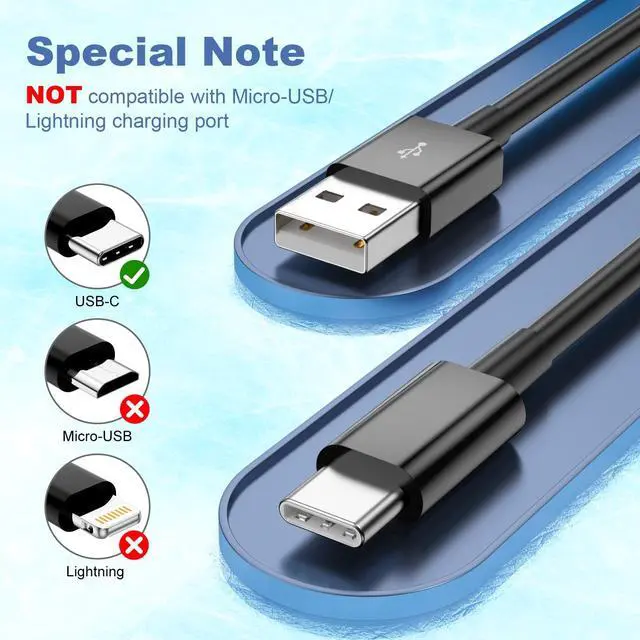 Alt view image 4 of 7 - Car Carplay Cable for iPhone 17/16/15/16 Pro Max/Plus, USB A to USB C Cable Car Charger 3A Fast Charging CarPlay USBC Cord for Android 3FT Black