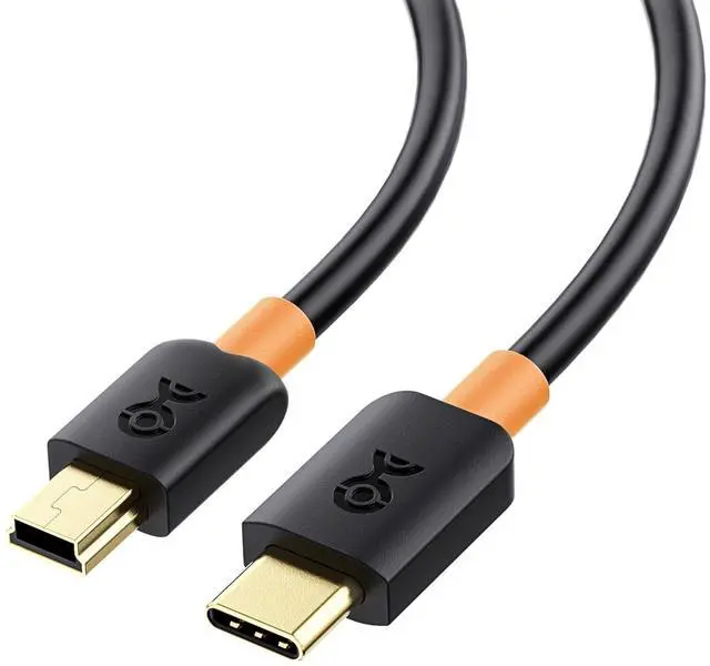 Main image of Mini USB to USB C Cable, 6.6ft, Black