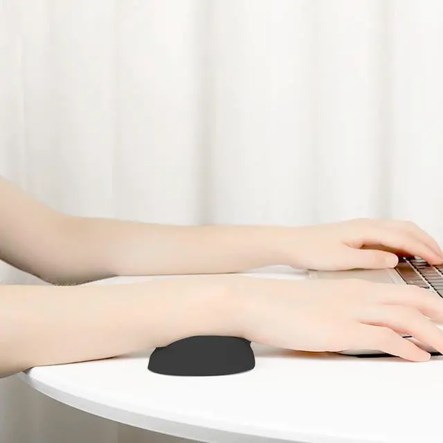 Alt view image 5 of 7 - Ergonomic Mouse Wrist Rest Support, Sliding Wrist Pad that Moves with Mouse for Office Work, Gaming, Coding, Relief Sliding Gliding Wrist Pad (Black)