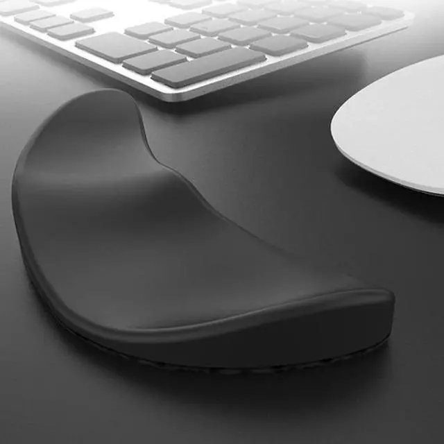 Alt view image 7 of 7 - Ergonomic Mouse Wrist Rest Support, Sliding Wrist Pad that Moves with Mouse for Office Work, Gaming, Coding, Relief Sliding Gliding Wrist Pad (Black)