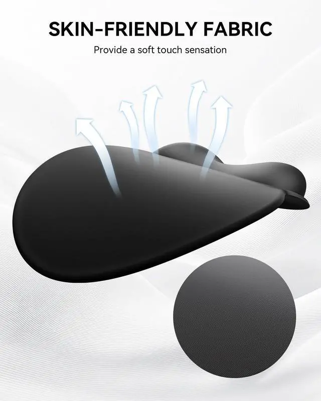 Alt view image 4 of 6 - Mouse Pad with Wrist Rest, Ergonomic Mouse Pads for Desk, Office Non-Slip Large Mousepad with Gel Wrist Support(Black, 10.6''L x 9''W)