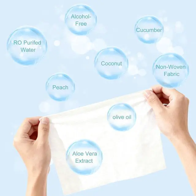 Alt view image 4 of 6 - Individual Hand Wipes Wet Wipes Travel Size,Wet Wipes Individually Wrapped