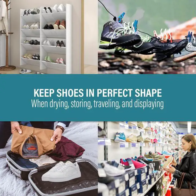 Alt view image 5 of 7 - 12 Pcs Shoe Tree Inserts for Men Women, Shoe Shaper for Sneaker Leater Golf Mules and Boot