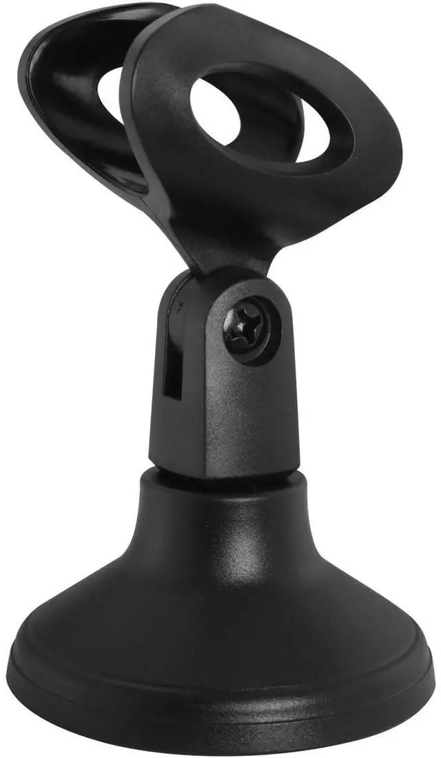 Main image of Desktop Mini Microphone Stand Holder Adjustable Portable Desktop Table Mic Stand Holder 180 Degree Adjustment For Live Streaming Online Meetings Computer Chats