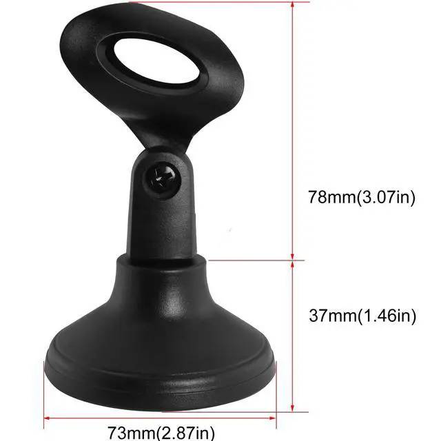 Alt view image 4 of 5 - Desktop Mini Microphone Stand Holder Adjustable Portable Desktop Table Mic Stand Holder 180 Degree Adjustment For Live Streaming Online Meetings Computer Chats