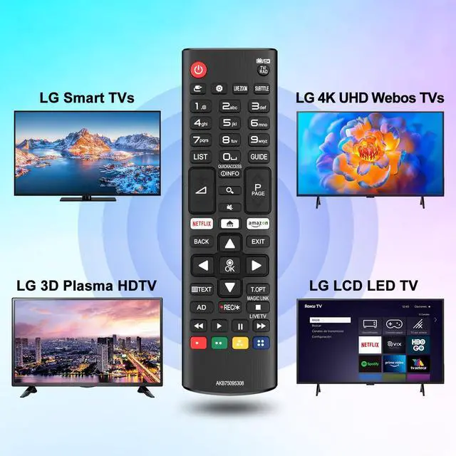 Alt view image 2 of 7 - Replacement for LG Smart TV Remote Control, Compatible with All LG TV Models
