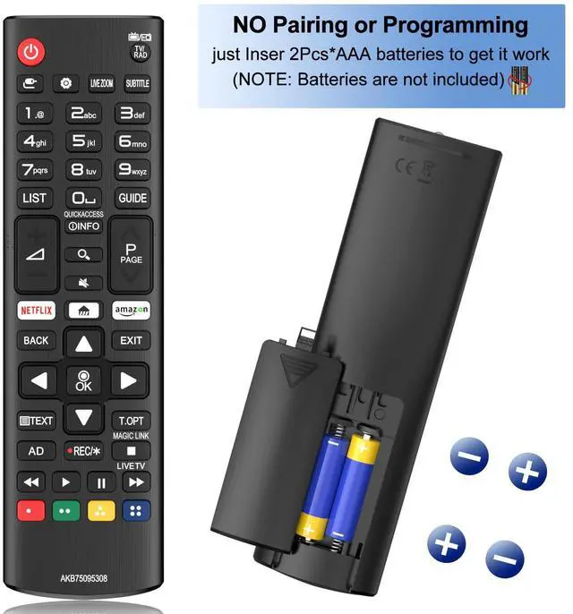 Alt view image 4 of 7 - Replacement for LG Smart TV Remote Control, Compatible with All LG TV Models