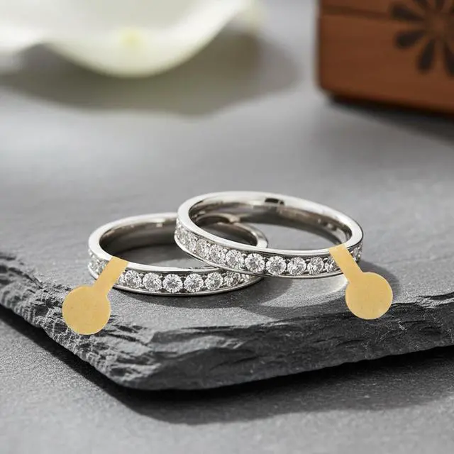 Alt view image 4 of 6 - 2000PCS Blank Jewelry Price Stickers Small Self Adhesive Price Tags Round Kraft Paper Labels for Retail Business Clothing Store Necklace Earring Ring Pricing