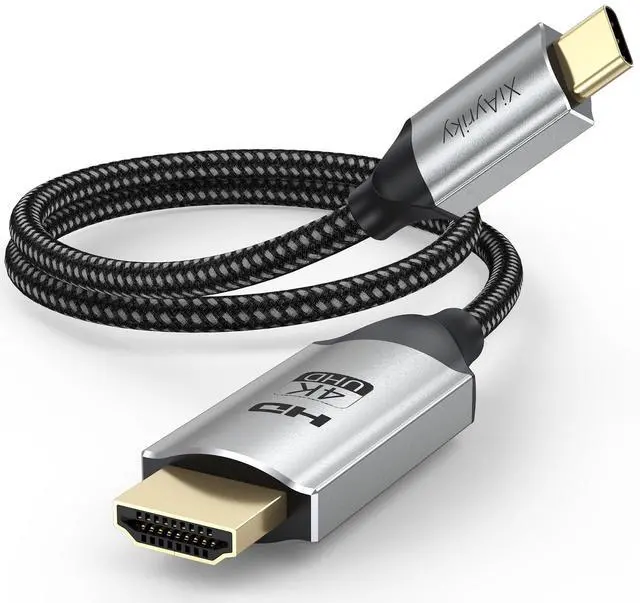 Main image of USB C to HDMI Cable Short 1.5FT, 4K USBC to HDMI Cable (Thunderbolt 3/4/5 Compatible), Type C to HDMI Cord for iPhone 16/15/ Galaxy S25/MacBook Pro Air/Mac mini 2024/iPad Pro/Pixel/Surface Pro