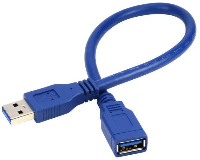 Alt view image 3 of 7 - Short USB 3.0 Extension Cable USB-A Extender Male to Female 5Gbps (1FT,2-Pack)