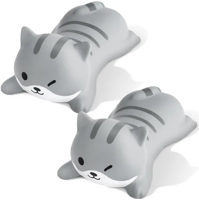 Main image of 2 Pack Cat Wrist Rest for Mouse, Slow Rising PU Foam Ergonomic Wrist Support Pad, Cute Desk Accessories for Women, Non Slip Mouse Pad Cushion for Office & Gaming