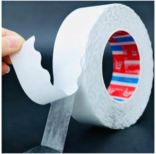 Main image of Wavy Edge Heavy Duty Double Sided Mounting Tape, Removable No Residue Wall Safe, 32.8Ft×0.78in Waterproof Strong Adhesive Easy Tear for LED, Picture Hanging, Home Car Office Decor & DIY