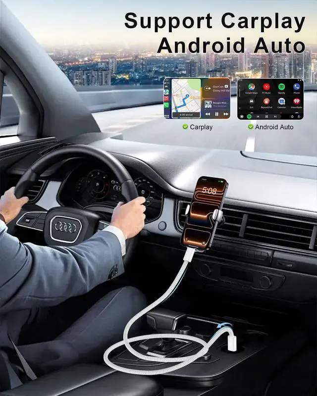 Alt view image 4 of 7 - USB C to USB C Cable 3FT for iPhone 17, 2 Pack Braided iPhone Type C Charger Cord for CarPlay Android Auto, 60W USB C to C Cable Fast Charging for Car iPhone 16 15 iPad Air Pro