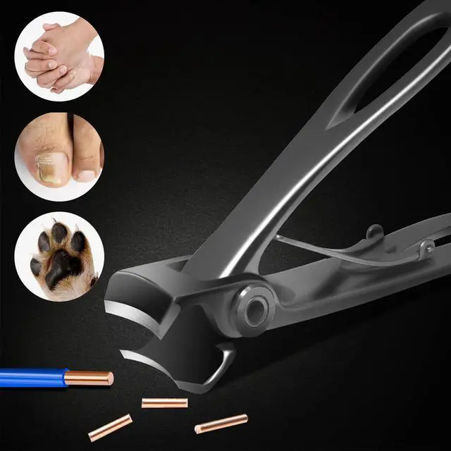 Alt view image 2 of 7 - Toenail Clippers for Thick Toenails, Long Handle Wide Jaw Opening Nail Clippers for Adult, Men, Seniors, Extra Large Heavy Duty Toenail Clippers for Fingernail & Ingrown Toenail (2 Piece Set)