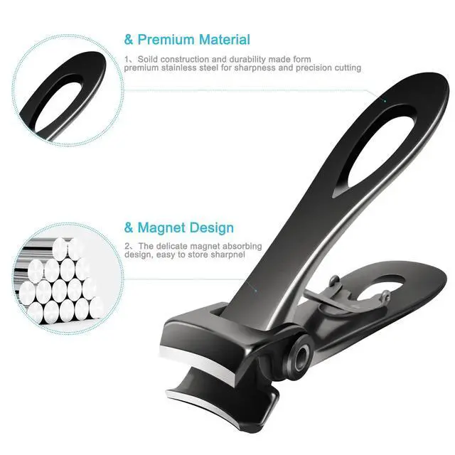 Alt view image 6 of 7 - Toenail Clippers for Thick Toenails, Long Handle Wide Jaw Opening Nail Clippers for Adult, Men, Seniors, Extra Large Heavy Duty Toenail Clippers for Fingernail & Ingrown Toenail (2 Piece Set)