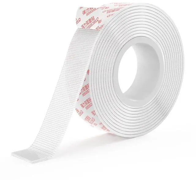 Main image of Easy Cut Double Sided Adhesive Tape Heavy Duty with Mesh1.18 Inch x 9.85FT Strong Two Sided Mounting Tape,Removable Clear Double Sided Stick Tape for Walls/Poster/Wall Hanging/Craft