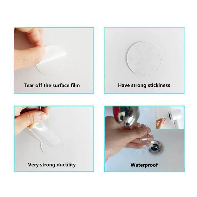 Alt view image 5 of 5 - Double Sided Tape Heavy Duty(Assorted 96PCS), Nano Adhesive Mounting Tape Wall Decor,Sticky Picture Hanging Adhesive Strips Poster Tape