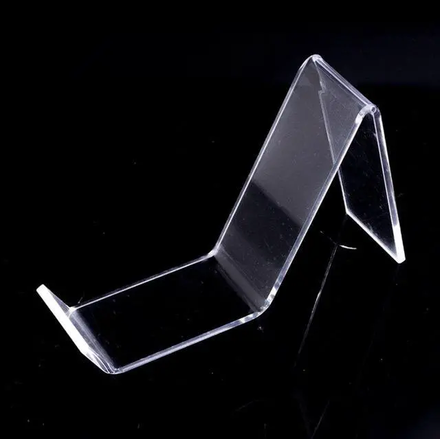 Alt view image 2 of 3 - 4Pcs/2 Pair Clear Acrylic Shoe Store Display Stands Rack Holder Sandal Display Stands