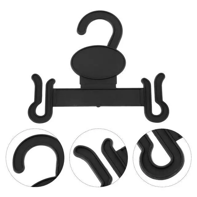 Alt view image 5 of 7 - 30Pcs Plastic Slipper Hooks for Shoe Store Display Black Hanging Shoe Organizer for Sandals Retail Hangers for Closet Storage