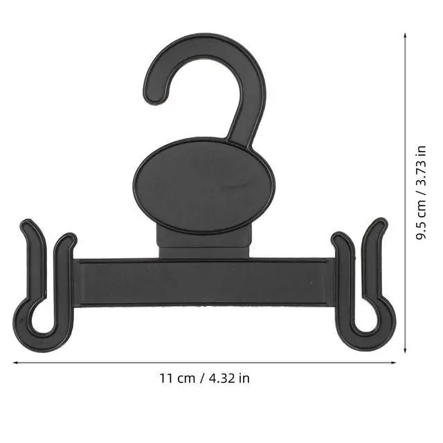 Alt view image 6 of 7 - 30Pcs Plastic Slipper Hooks for Shoe Store Display Black Hanging Shoe Organizer for Sandals Retail Hangers for Closet Storage