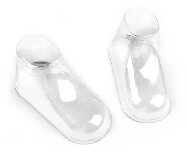 Main image of 100Pcs Clear Plastic Baby Feet Display, Baby Booties Crochet Shoes Socks Showcase, Toddler Shoes Supports Shoe Forms Stand Holder for Store and Home Use, 50Pair, 8, 9, 10, 11, 12CM