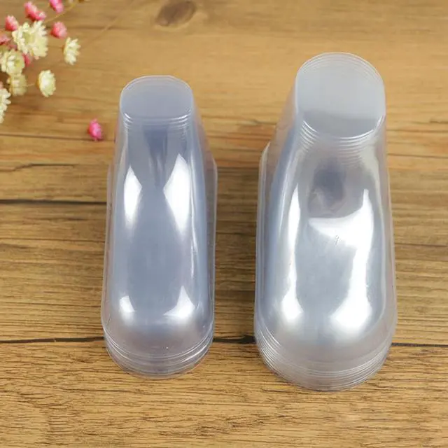 Alt view image 7 of 7 - 100Pcs Clear Plastic Baby Feet Display, Baby Booties Crochet Shoes Socks Showcase, Toddler Shoes Supports Shoe Forms Stand Holder for Store and Home Use, 50Pair, 8, 9, 10, 11, 12CM