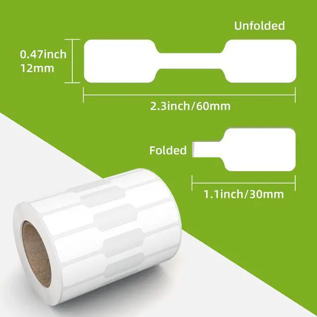 Alt view image 2 of 7 - Jewelry Tags Price Tags Stickers, Rings Tags Glossy Self Adhesive White Blank Price Tags for Jewelry, Bracelet, Ring, Necklace, Earring, Clothing Display (2 Roll, 500 Labels/Roll)