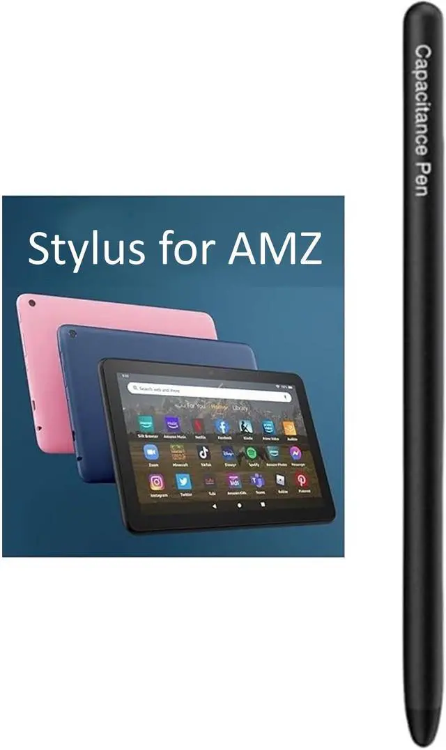 Main image of Stylus Pen for AMZ HD 10 Tablet Pen for AMZ Max 11 Tablet and HD 8/7/Kids/Kids Pro All Tablets,Stylus for iPad/iPhone/Samsung/Lenovo/Pixel All Touch Devices (Black)