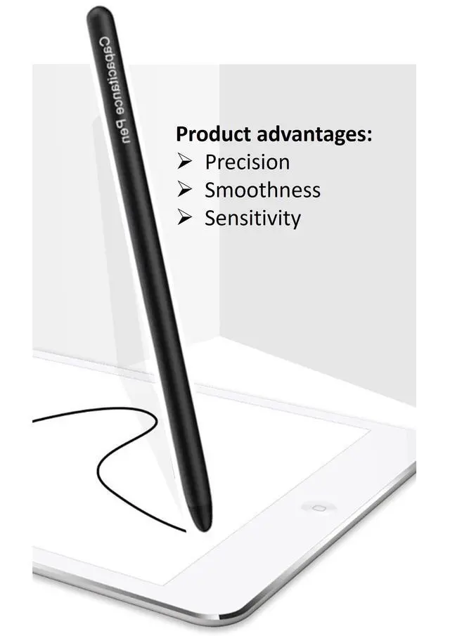 Alt view image 2 of 6 - Stylus Pen for AMZ HD 10 Tablet Pen for AMZ Max 11 Tablet and HD 8/7/Kids/Kids Pro All Tablets,Stylus for iPad/iPhone/Samsung/Lenovo/Pixel All Touch Devices (Black)