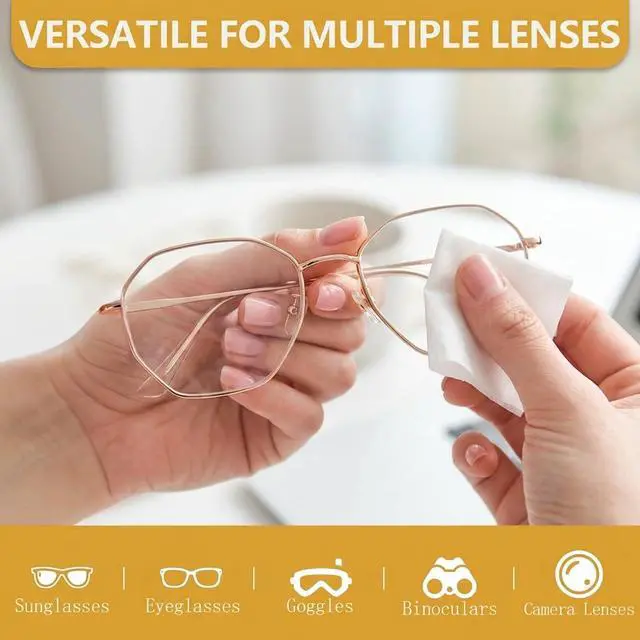 Alt view image 2 of 7 - 150 Count Wrapped Lens Cleaning Wipes for Eyeglasses Screens Cameras