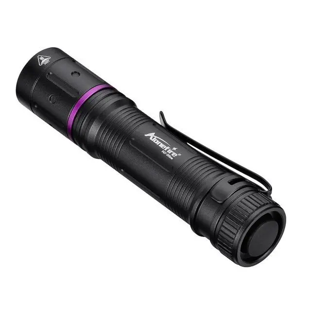 Alt view image 4 of 7 - P67 Mini 3W UV Flashlight 365nm Portable Ultraviolet Very Small EDC Black Light for Pet Urine Detector, Minerals, Scorpions, Finding Stains, Money Checker with AA Battery Easy to Replace