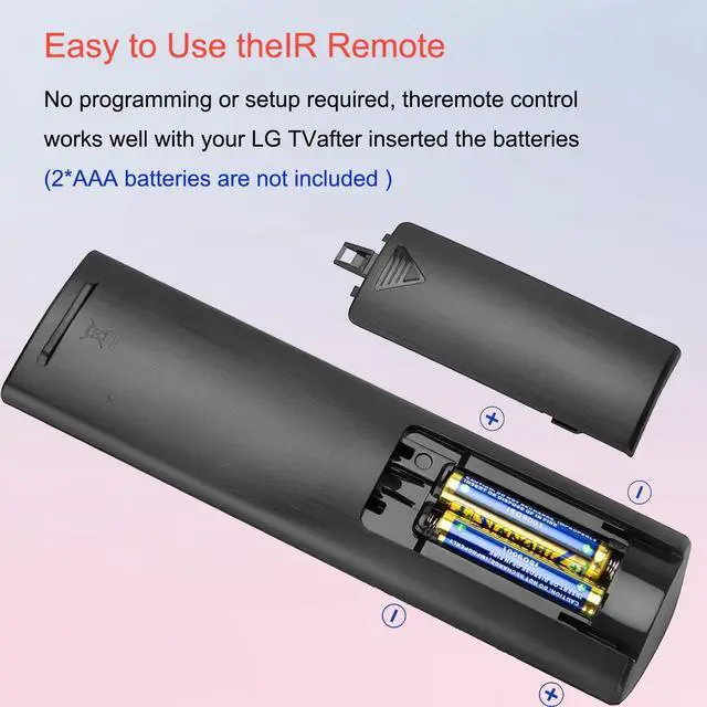 Alt view image 6 of 6 - (Pack of 2) Universal Remote for LG Smart TV Remote Control Replacement