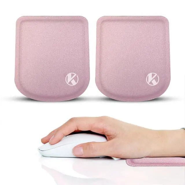 Alt view image 4 of 7 - Ultra-Thin Laptop Wrist Rest Pads (Pastel Pink)