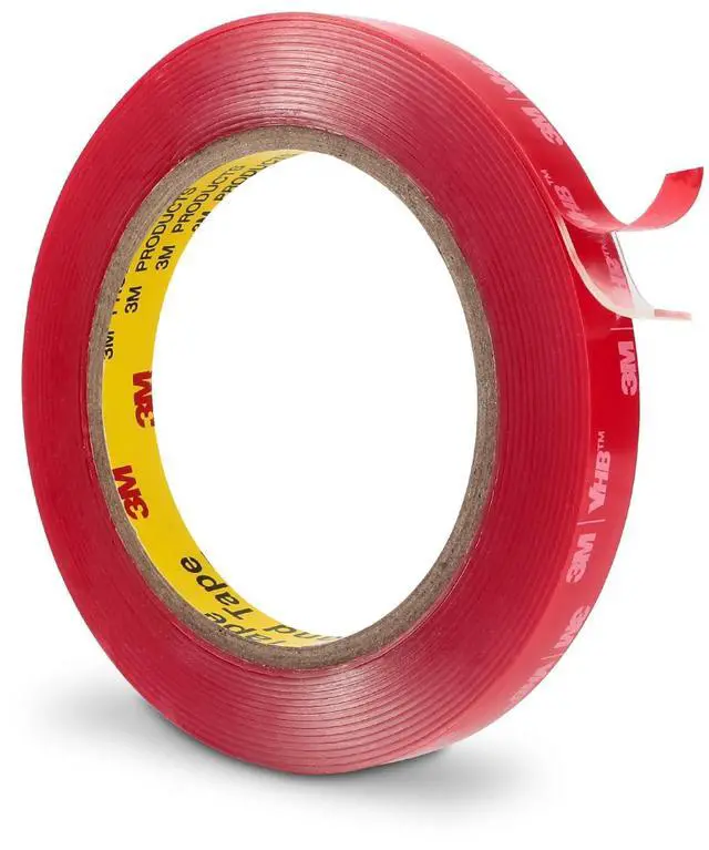 Main image of 3M Double Sided Tape 0.5''x15.4Ft Clear Heavy Duty, 0.04in Thick