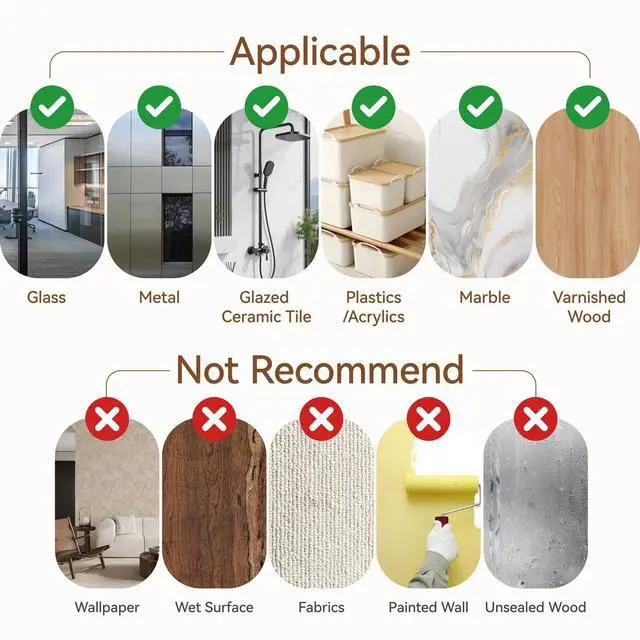 Alt view image 7 of 7 - Double Sided Tape Heavy Duty, 1.18" x 197"(16.4ft), Removable Washable Nano Tape, Residue-Free, Multipurpose Reusable Gel Mounting Tape, 1 Roll