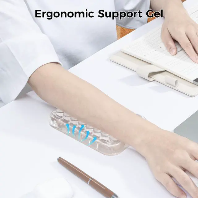 Alt view image 4 of 7 - Ergonomic Elbow Pad, Gel Keyboard Wrist Rest Support for Office Desk Chair, Arm Wrist Pad for Typing Pain Relief, 1 Pack