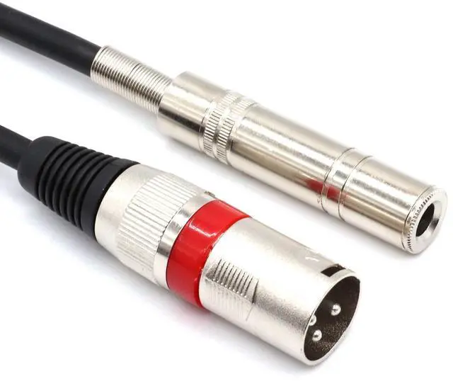Main image of 6.35 mm 1/4" Female to XLR Male Adapter Cable,Quarter inch TS/TRS to XLR 3 Pin Interconnect Cable (5Feet-1.5M)
