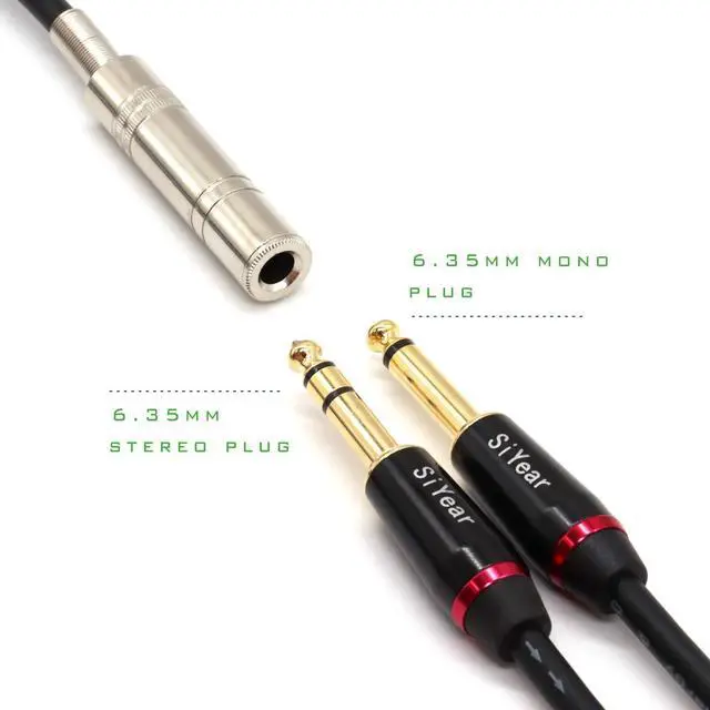 Alt view image 3 of 5 - 6.35 mm 1/4" Female to XLR Male Adapter Cable,Quarter inch TS/TRS to XLR 3 Pin Interconnect Cable (5Feet-1.5M)