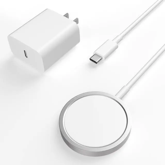 Main image of Magnetic Wireless iPhone Charger Mag-Safe Charger, 15W Fast iPhone Charging Pad Wireless Magnetic Charge for iPhone 17 Air 16 Pro 16 Pro Max 16 Plus 15 14 13 12/AirPods with 20W USB-C Charging Block
