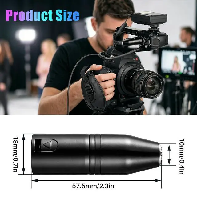 Alt view image 7 of 7 - 3.5mm to XLR, 2-Pack 3.5mm Stereo TRS Mini-Jack Female to 3-Pin XLR Male Microphone Adapter, Audio Converter for Camcorders, Recorders, Mixers