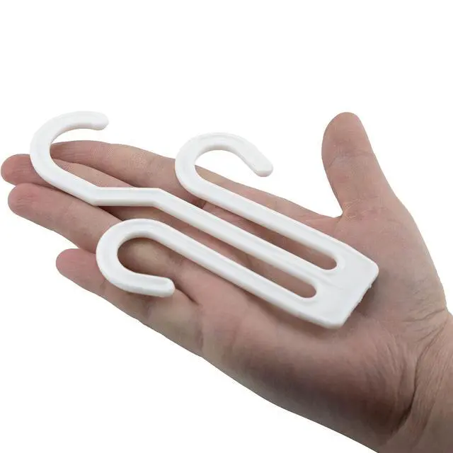 Alt view image 7 of 7 - 20 Pack White Plastic Shoe Drying Shelf Hangers, Lightweight, Durable, Sturdy, Quick Drying, Ideal for Home, Store, Mall
