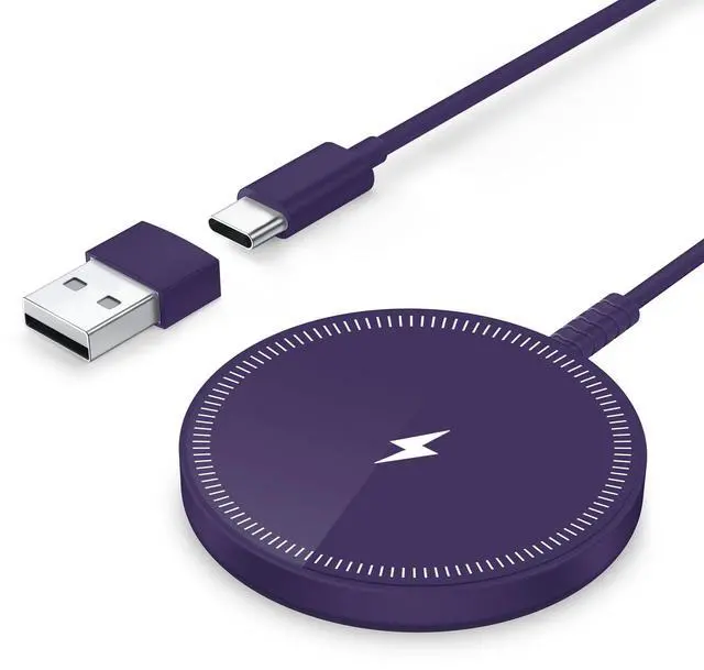 Main image of Magnetic Wireless Charger - Purple