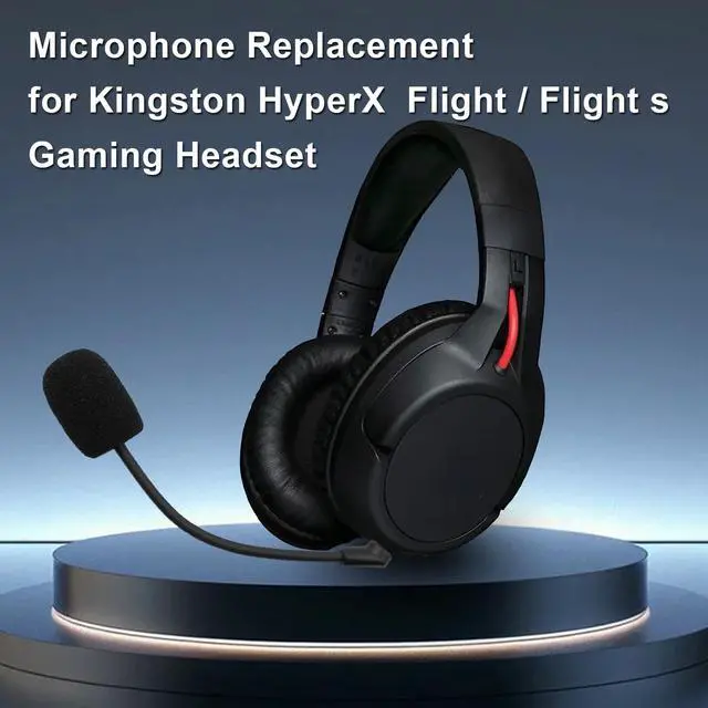 Alt view image 2 of 7 - Replacement Game Mic Boom for Kingston HyperX Cloud Flight/Flight S Wireless Gaming Headset Noise Cancelling Microphone for PS4 PS5 Computer PC Gaming Headsets 3.5mm Jack