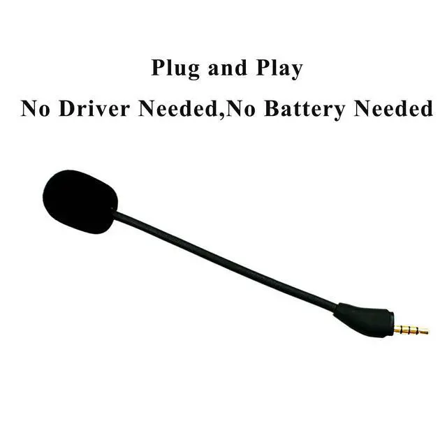 Alt view image 4 of 7 - Replacement Game Mic Microphone for Wired Kingston HyperX Cloud III Gaming Headset, Detachable Mic Boom for PC PS5 PS4 Xbox Series X/S, 3.5 mm Jack