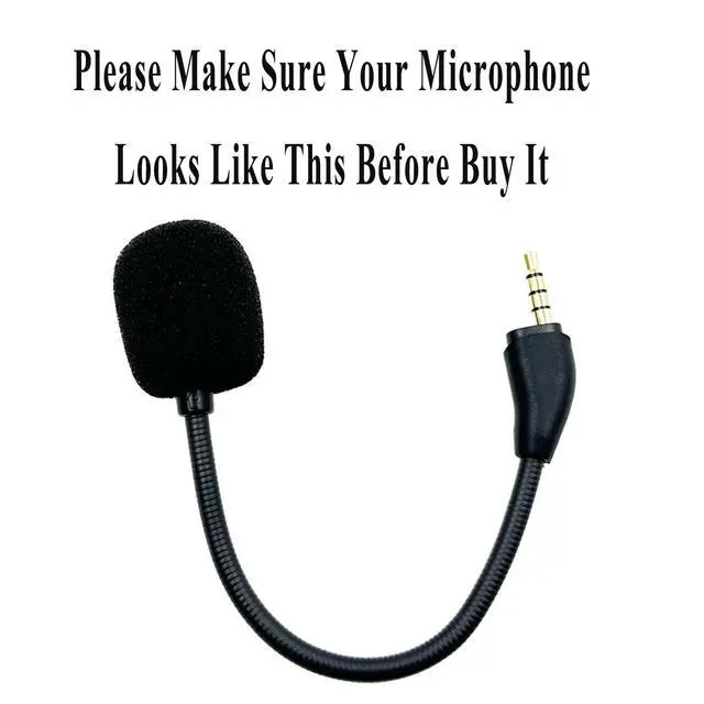 Alt view image 3 of 7 - Replacement Game Mic Microphone for Wired Kingston HyperX Cloud III Gaming Headset, Detachable Mic Boom for PC PS5 PS4 Xbox Series X/S, 3.5 mm Jack