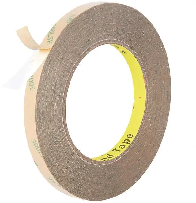Main image of 300LSE Double Sided Tape, 0.39in×45ft Clear Adhesive Mounting Tape Heavy Duty, Removable Picure Hanging Strips, Transparent Scrapbook Stickers, Thin Sticky Tape for Craft, Poster, LED Strips